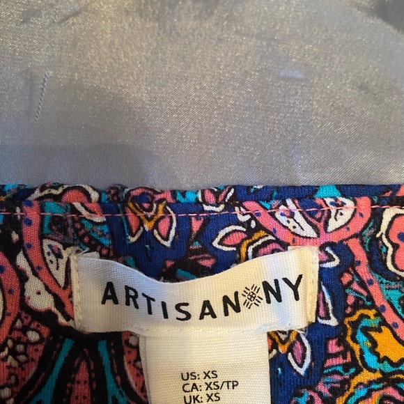 Colourful patterned jersey fabric skirt - Picture 3 of 3